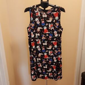 Chic Black Animal Print Mini Dress